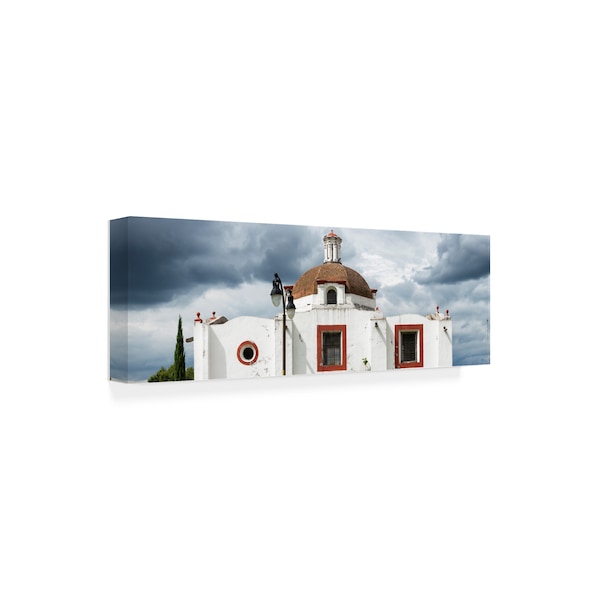 Philippe Hugonnard 'Viva Mexico 2 Mexican Church' Canvas Art,8x24